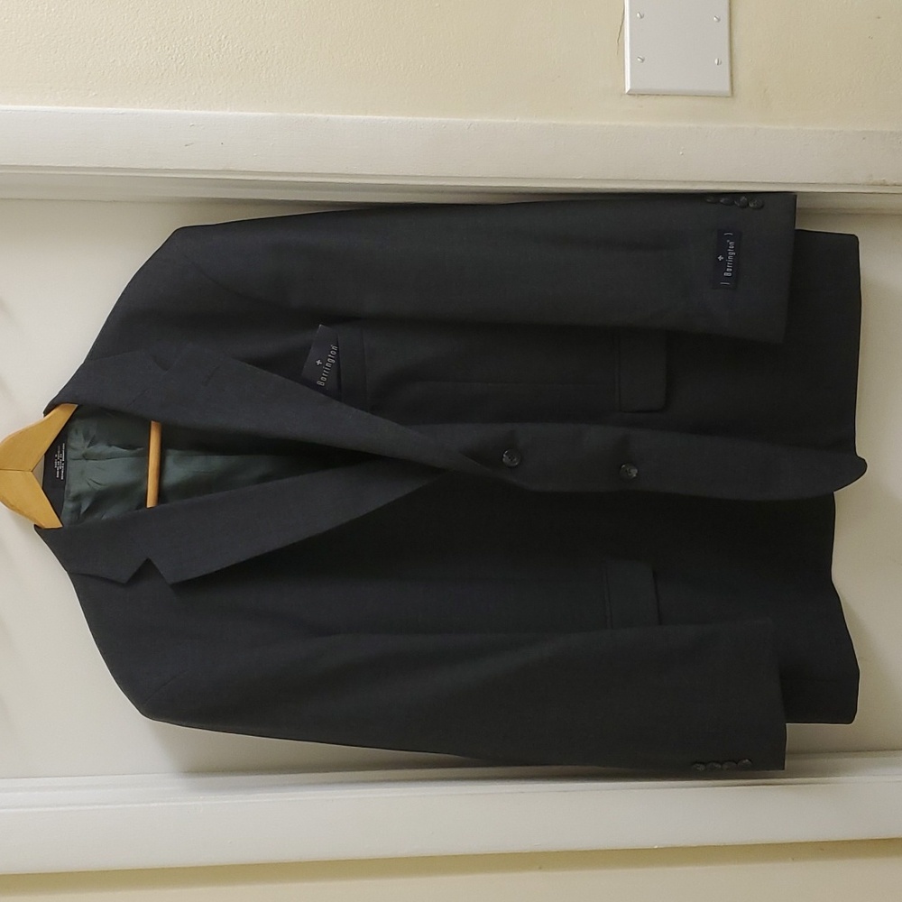 New with tags Barrington mens gray wool blazer size 44 Regular